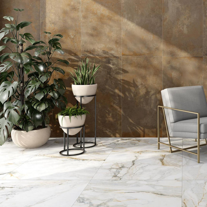 Pisa Gold Porcelain Tile 600x1200 Matte