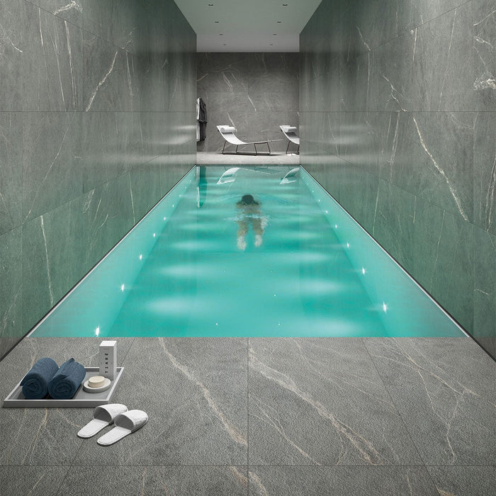 Shale Grey Porcelain Tile 600x600x9