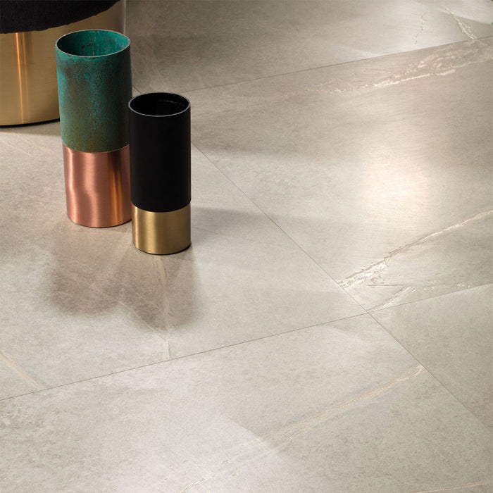 Shale White Porcelain Tile 600x600x9