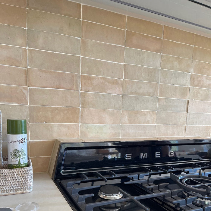 Zellige Moroccan Subway Raw Terracotta Tile