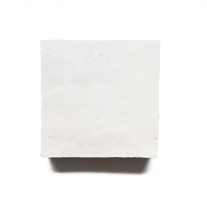 Zellige Moroccan Square Snow Terracotta Tile