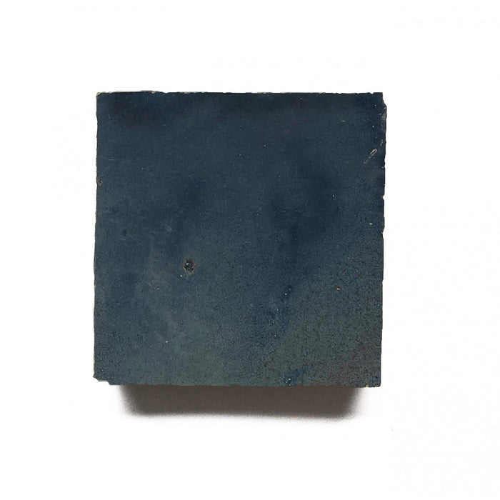 Zellige Moroccan Square Bleu Jéan Terracotta Tile