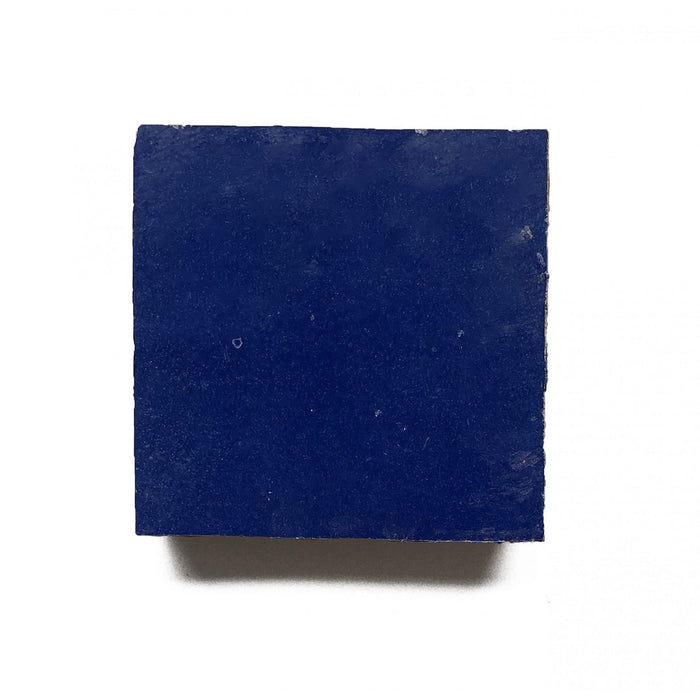 Zellige Moroccan Square Bleu Foncé Terracotta Tile