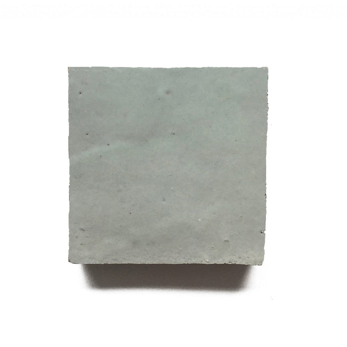 Zellige Moroccan Square Vert Pale Green Terracotta Tile