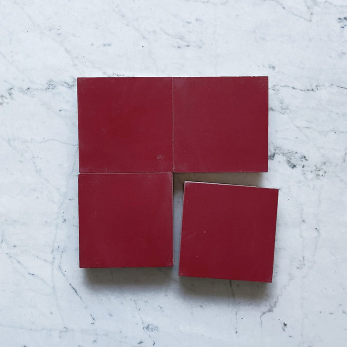 Encaustic Tile Scarlet Concrete