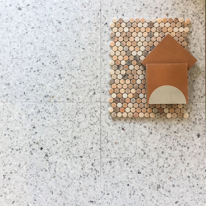 Italian Terrazzo White Tile