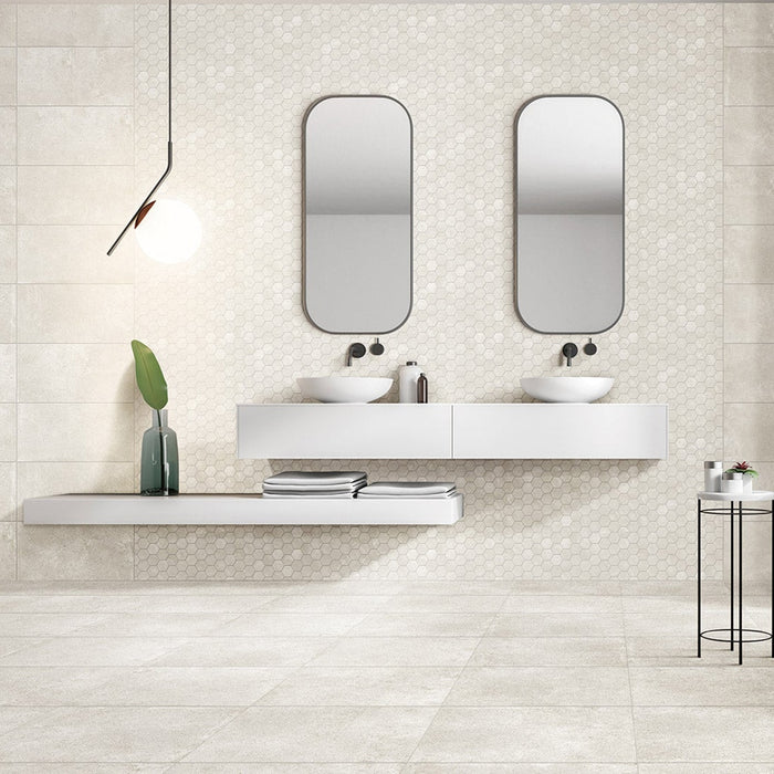 Paragon White Porcelain Tile 600x600x10
