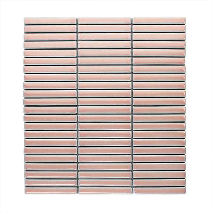 Antique Small Kitkat Pale Pink Porcelain Mosaic
