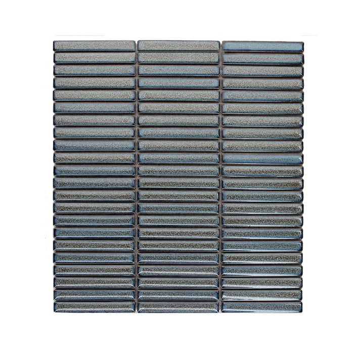 Mottled Small Kitkat Grey Porcelain Mosaic