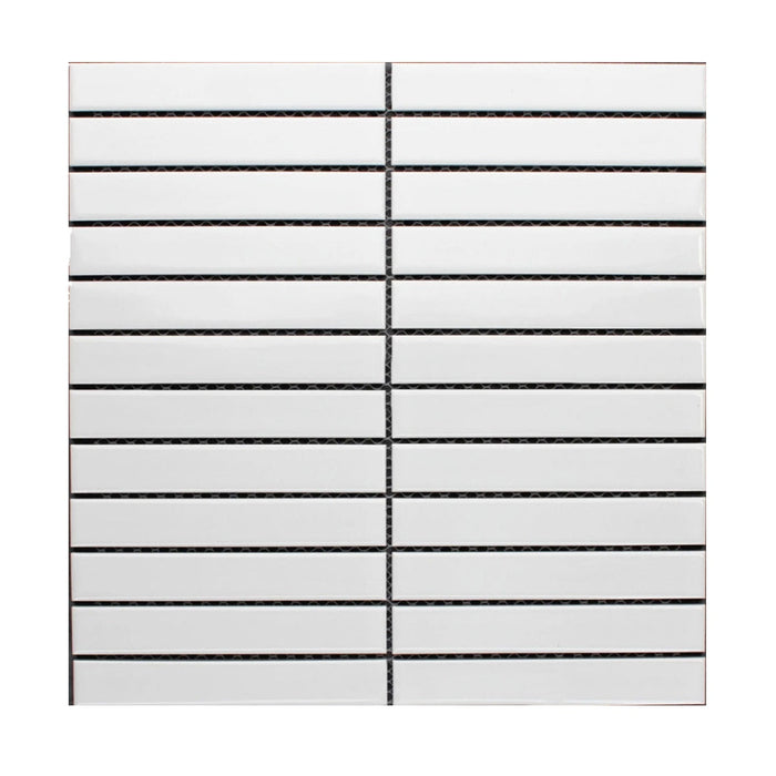 Kitkat White Porcelain Mosaic Matte