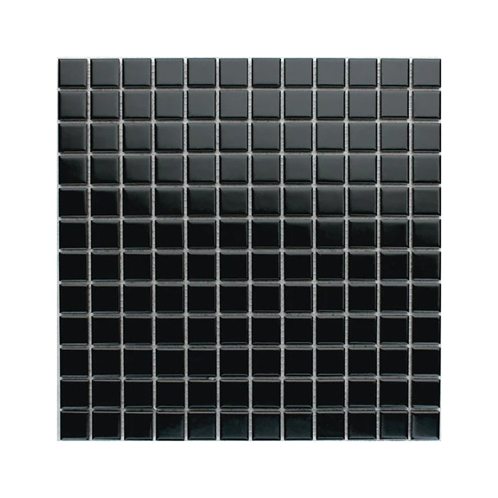 Square Mosaic Black Porcelain 23x23x6