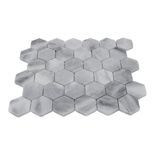 Bardiglio Marble Hexagon Mosaic