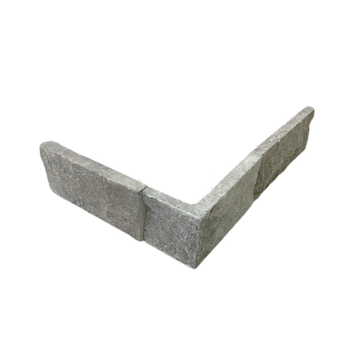 Silver Travertine Random Length Wall Cladding Corner