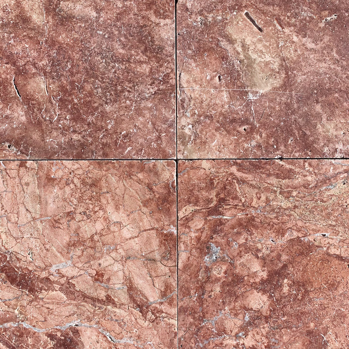 Rosso Travertine Paver 406x406x30