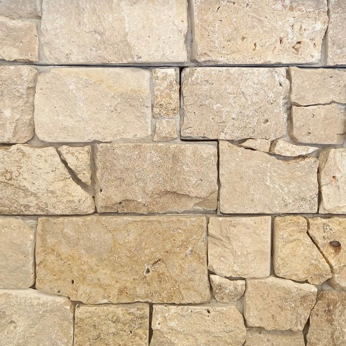 Cream Travertine Z-Panel Wall Cladding Corner