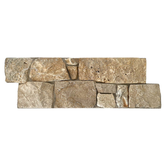 Cream Travertine Z-Panel Wall Cladding Corner