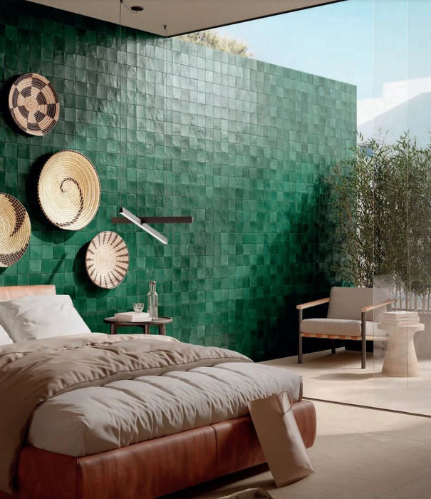 Melange Teal Ceramic Tile