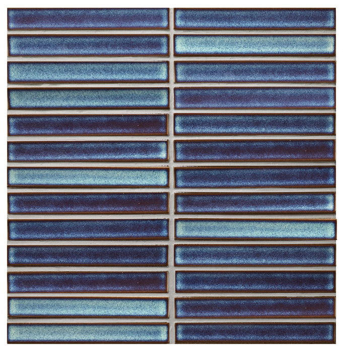 Raku Kitkat Azzurre Porcelain Mosaic