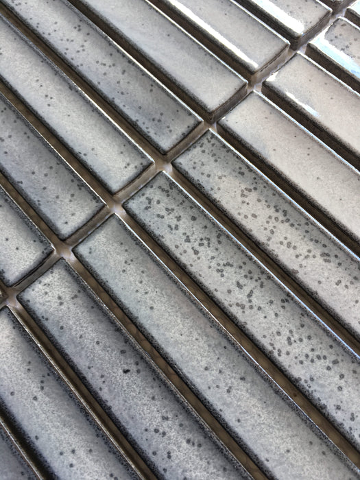 Raku Kitkat Light Grey Porcelain Mosaic