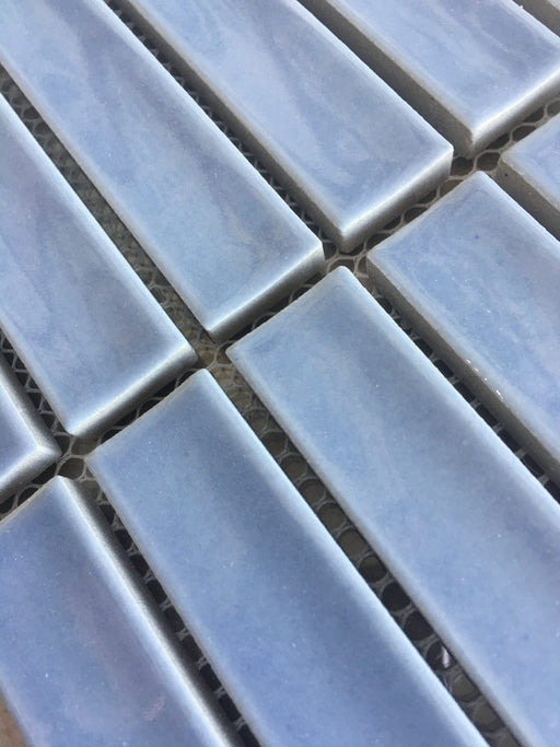 Raku Kitkat Powder Blue Porcelain Mosaic