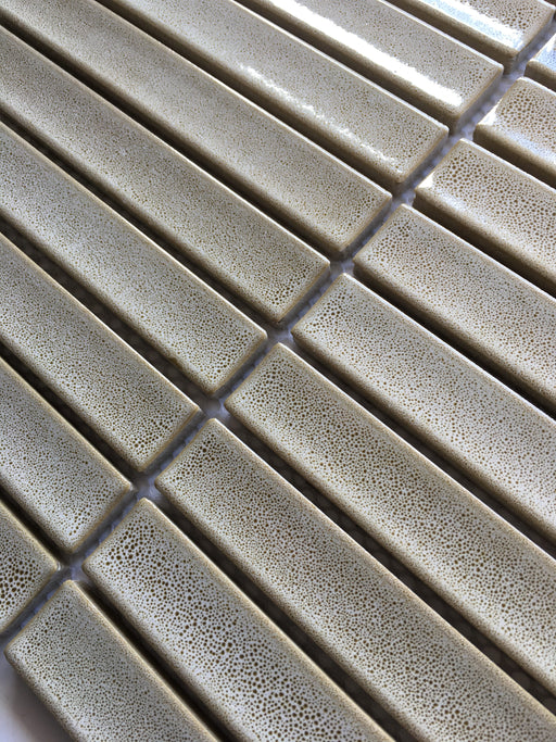 Raku Kitkat Light Brown Porcelain Mosaic