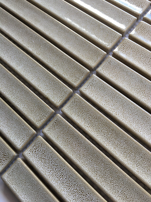 Raku Kitkat Light Brown Porcelain Mosaic