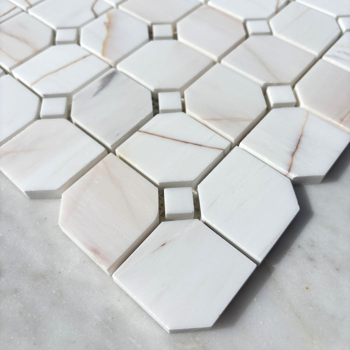 Rosette Marble Octagon Mosaic
