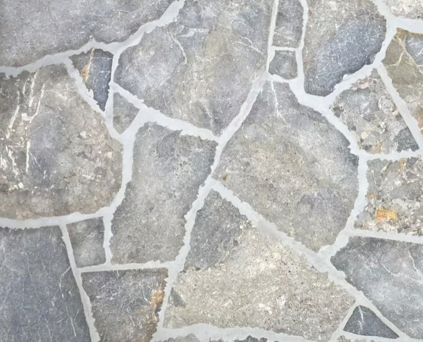 Traditional Grey Stone Crazy Pave