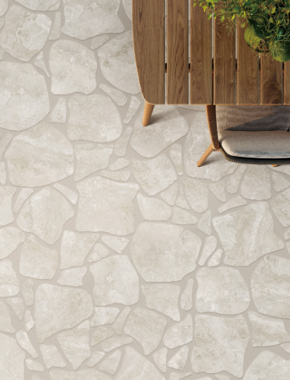 Nordic Silver Porcelain Crazy Pave