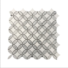 Load image into Gallery viewer, OTTAWA CARRARA AND THASSOS HONED MOSAIC
