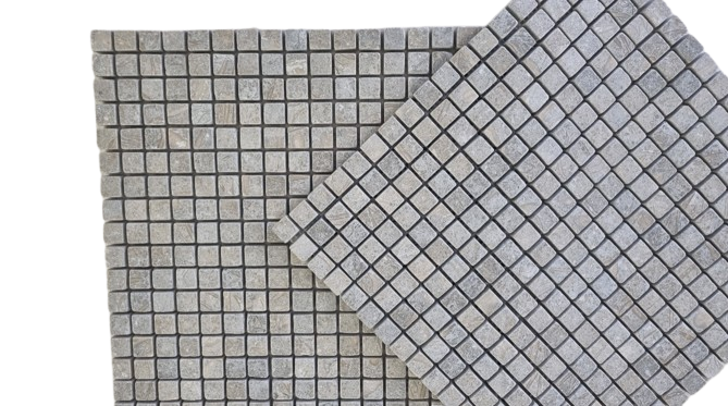 CHATEAU FOSSIL LIMESTONE SMALL SQUARE MOSAIC