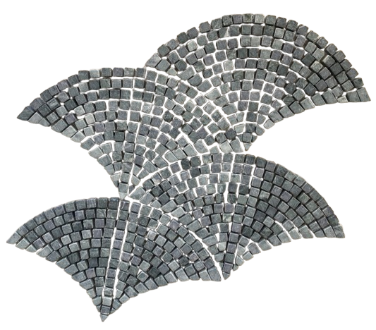Mini Fan Indian Green Marble Mosaic