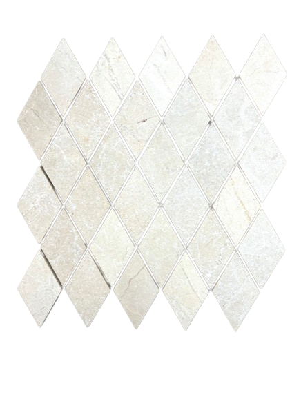 CREMA MARFIL TRIANGLE TUMBLED MOSAIC