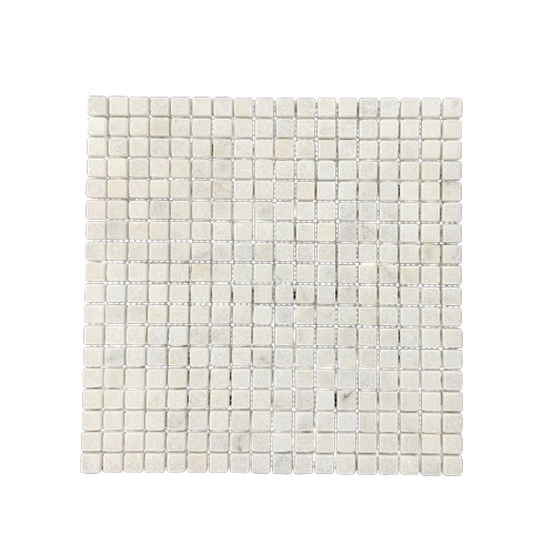 MILOS SMALL SQUARE MARBLE TUMBLED MOSAIC