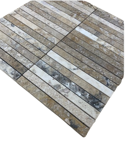 Philadelphia Travertine Large Kitkat Mosaic