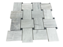 Load image into Gallery viewer, SOLTO + BARDIGLIO DOT MARBLE BASKETWEAVE HONED MOSAIC
