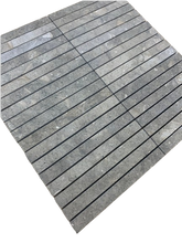 Load image into Gallery viewer, GREEN FOSSIL LIMESTONE LARGE KITKAT HONED MOSAIC
