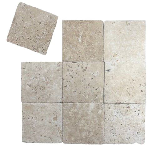 Classic Travertine Tile 100x100x10 Tumbled