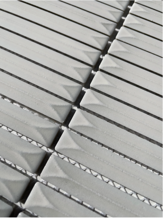 Senkei Kitkat White Porcelain Mosaic
