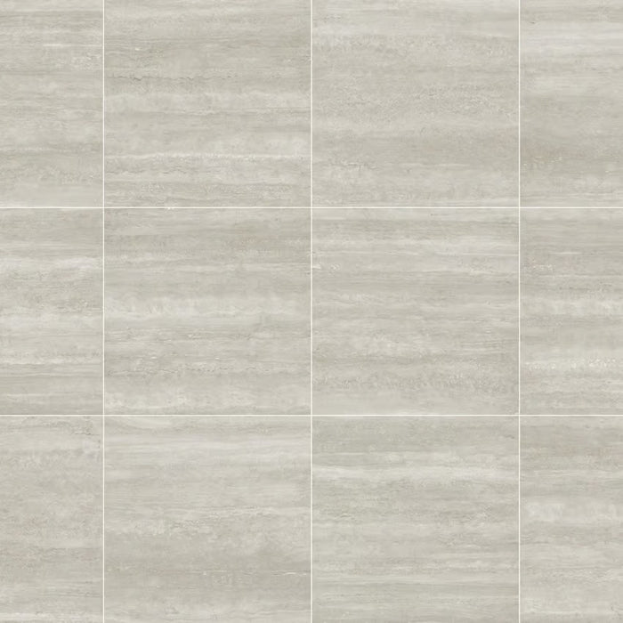 Nordic Silver Vein Cut Porcelain Tile 600x600x9 Matte