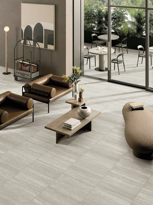Nordic Silver Porcelain Tile 600x600x9 Matte