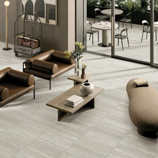 Nordic Silver Vein Cut Porcelain Tile 600x600x9 Matte