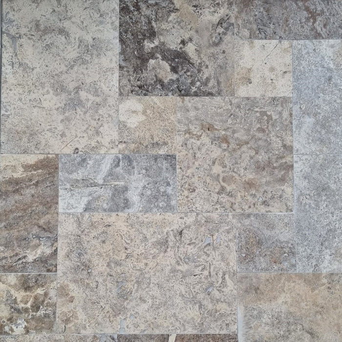 Silver Heritage Travertine Tile 406x406x12