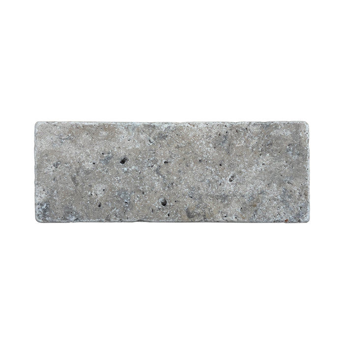 Silver Travertine Subway Tile 75x203x10