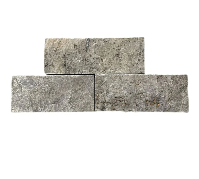 Silver Travertine Random Length Wall Cladding