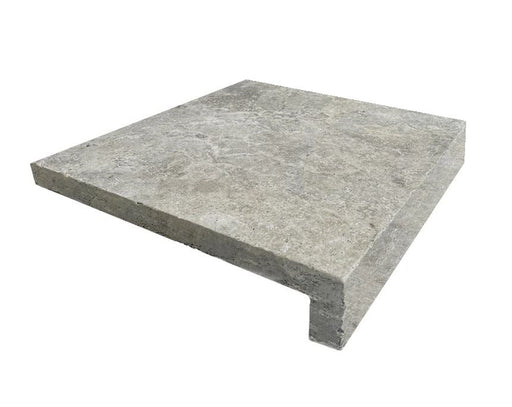 Silver Travertine Drop Face Coping 406x406x30