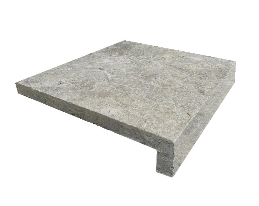 Silver Travertine Drop Face Coping