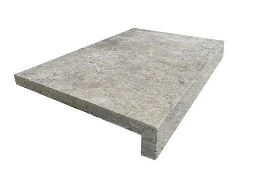 Silver Travertine Drop Face Coping 610x406x30