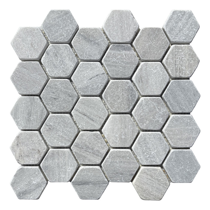 Solto Marble Hexagon Mosaic 55x55x10 Tumbled