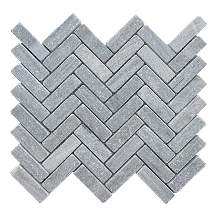 Solto Marble Herringbone Mosaic Tumbled